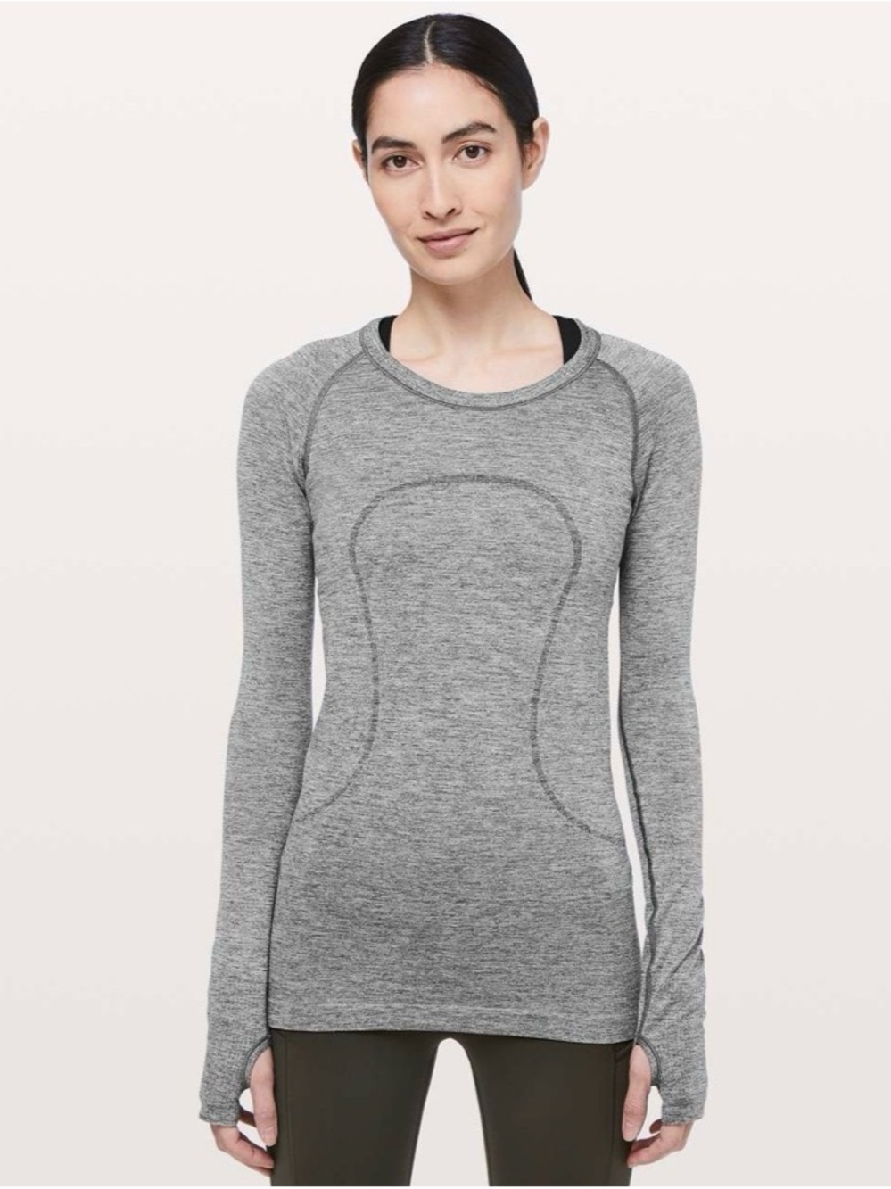 Lululemon Swiftly Tech Long Sleeve Slate Grey Size 10